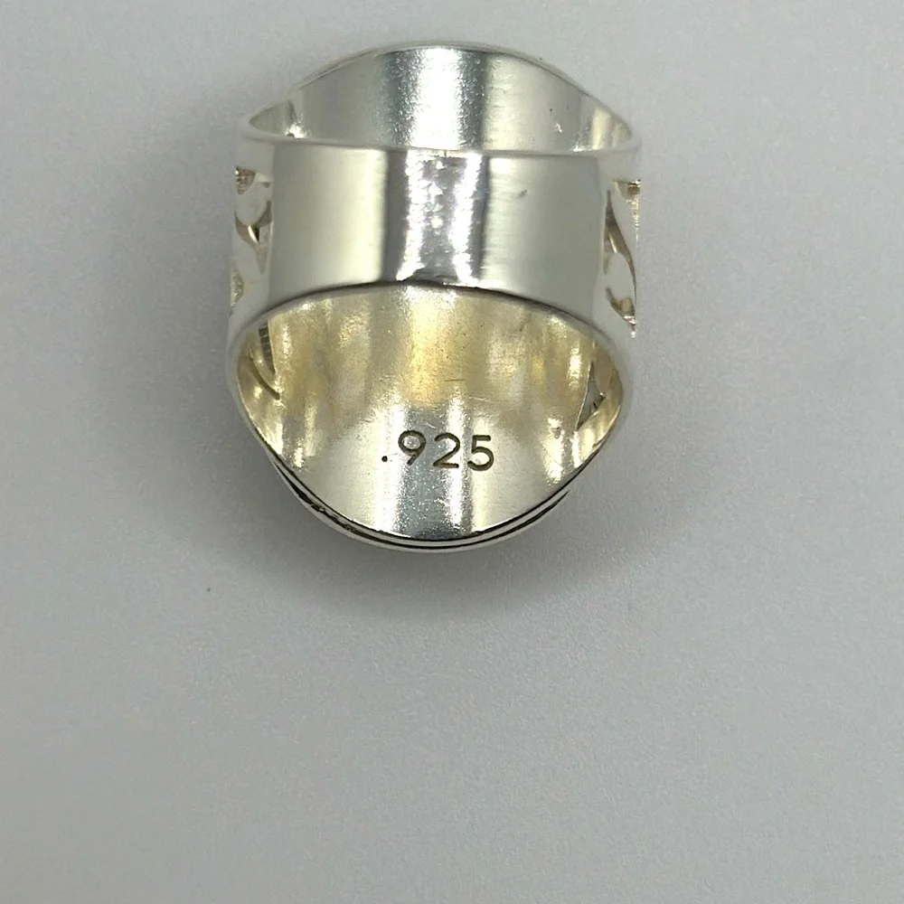 Elegant 925 silver real stone ring​ ✨